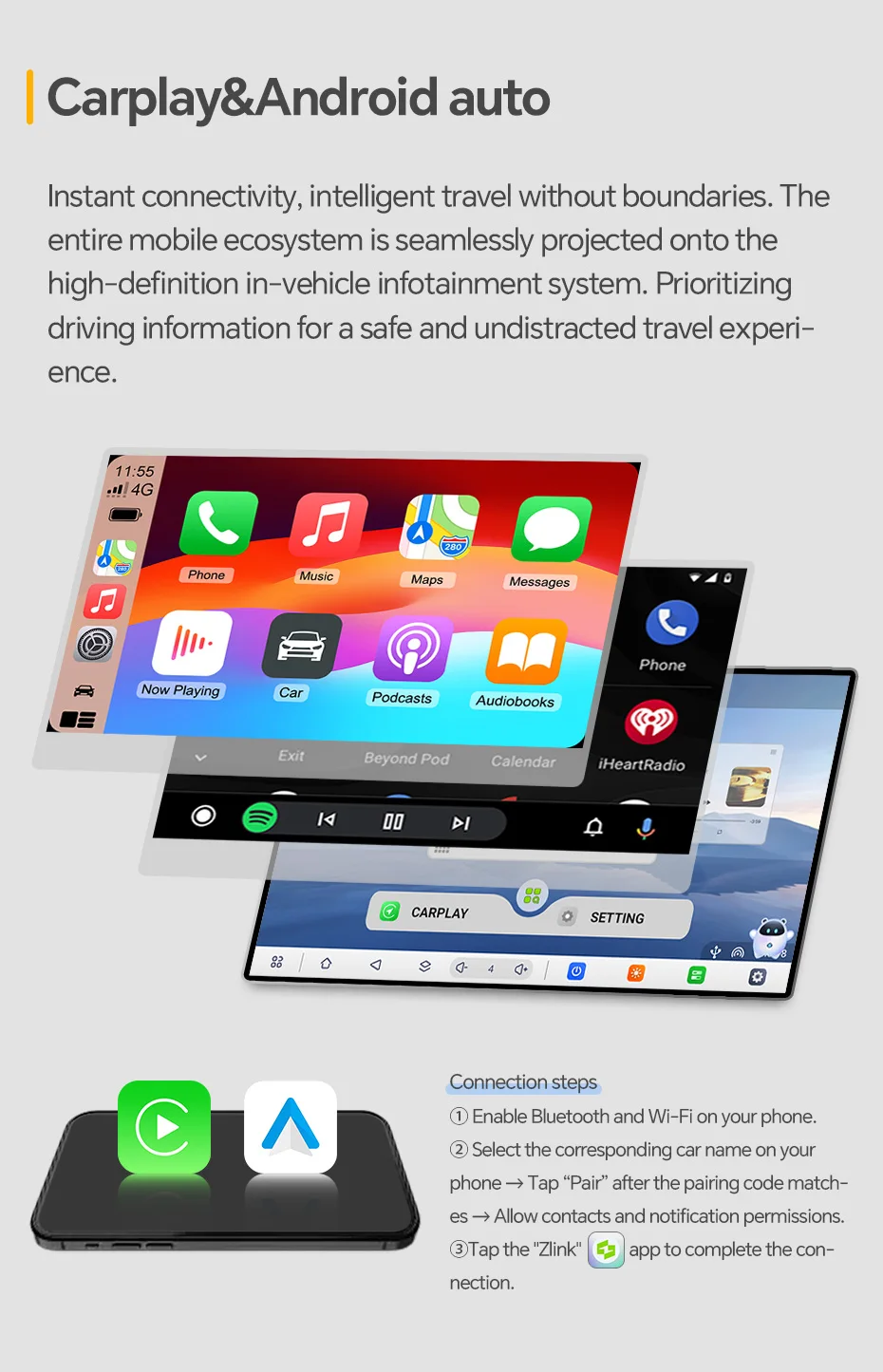 Sistema de radio inteligente para automóviles Eunavi, compatible con Suzuki Swift, modelos 2005, 2006, 2007, 2008, 2009 y 2010. Conexión inalámbrica CarPlay y Android Auto. No es un sistema 2 DIN. Incluye reproductor de DVD, estéreo, wifi y sistema de navegación GPS. 7