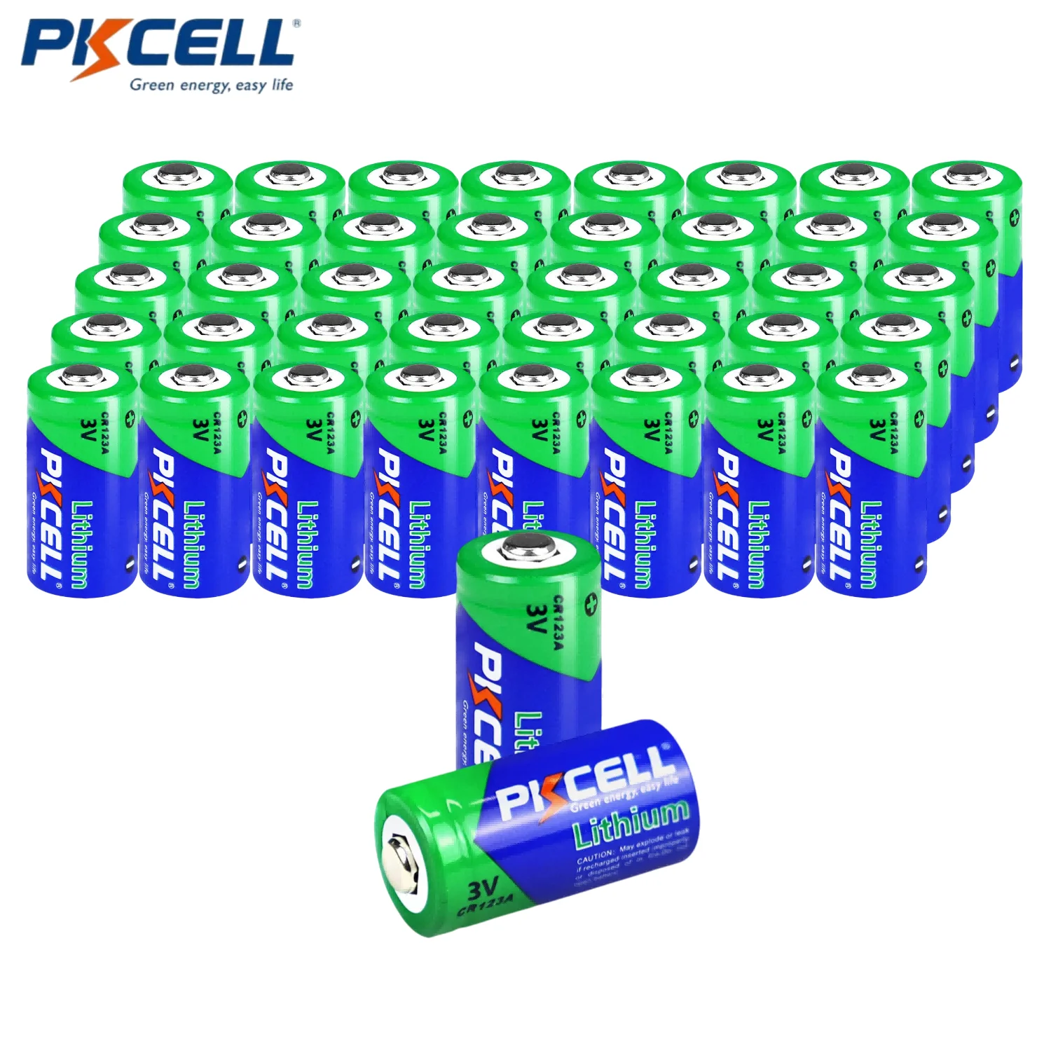 

32PC PKCELL Camera Battery CR123 CR123A CR17335 CR17345 DL123A EL123AP 3V Lithium Battery With High Capacity 1500mah