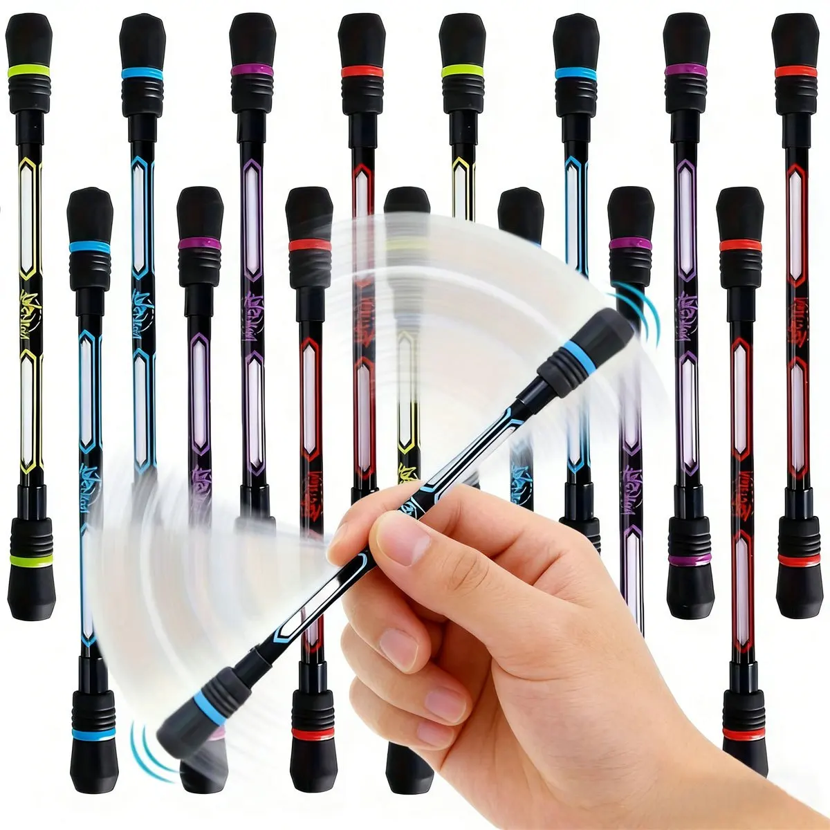 

Набор из 6 гелевых ручек-спиннеров 0,5 мм для снятия стресса, пластиковые ручки-вертушки для школы ZSY