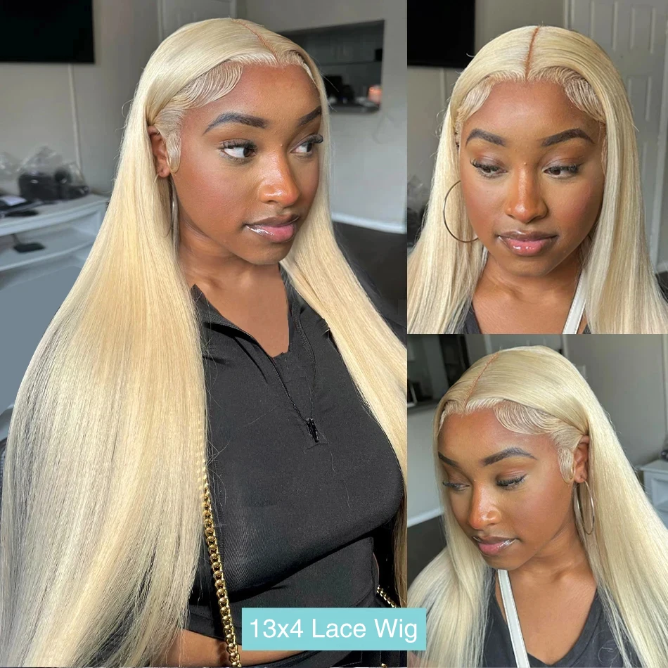 613 ショートストレートボブウィッグ 100%人毛 200%密度 13x4 透明レースフロント ブラジル産バージンヘア 女性用