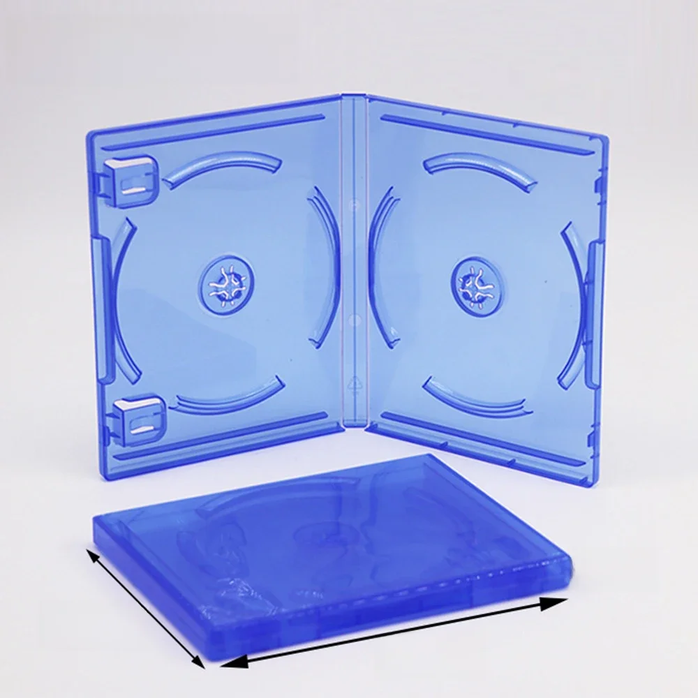 1pc étui de remplacement pour PS4 ps5 jeu Double disque de rechange bleu jeu Blu-Ray boîte 2 CD bleu clair