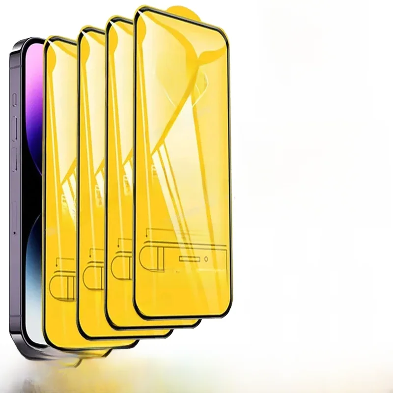 1-5 SZTUK Szkło hartowane 9D do iPhone'a 15 14 13 16 12 11 Pro Max Szkło ochronne do iPhone'a X XR XS Max 7 14 Plus — zdjęcie 2