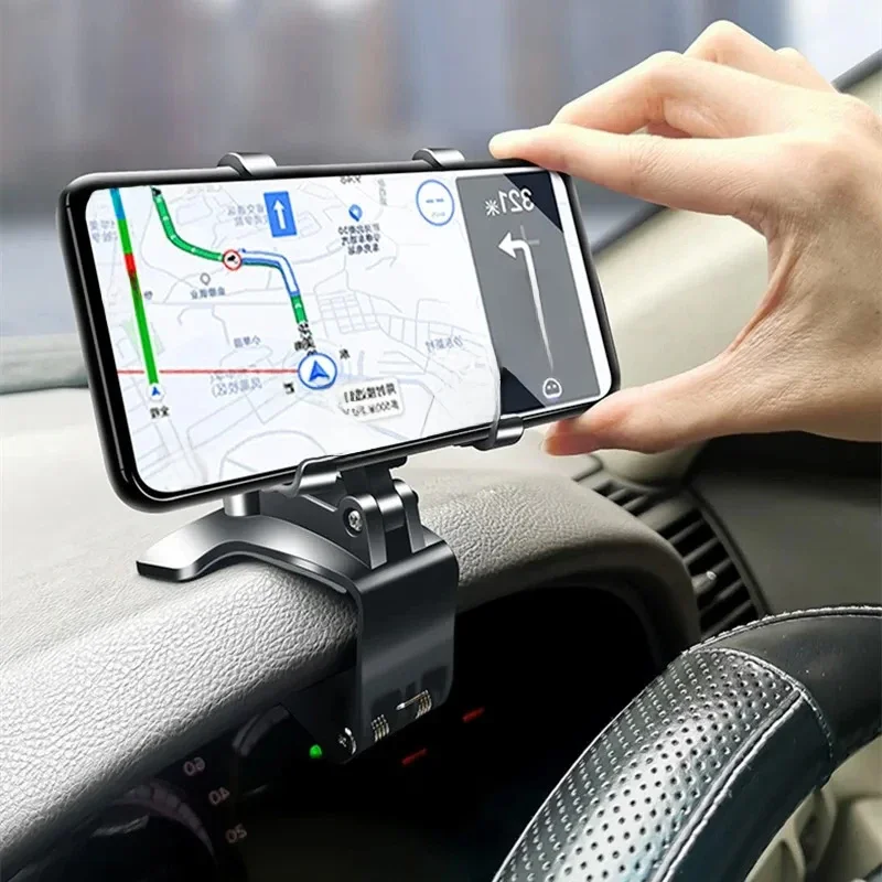 360 stopni obrotu uchwyt samochodowy do telefonu uniwersalny podstawki na telefon bagażnik samochodowy deska rozdzielcza GPS wsparcie dla Auto Grip podpora stała — zdjęcie 2