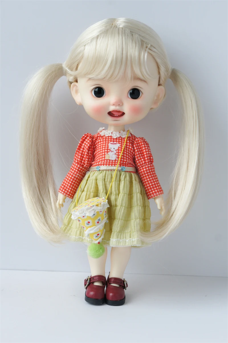 JD818 New Arrival Cute  BJD Synthetic Mohair Wig Suit YOSD MSD SD Blythe Qbaby Doll Hair Wholesale 1/6 1/4 1/3 Cheap Accessories