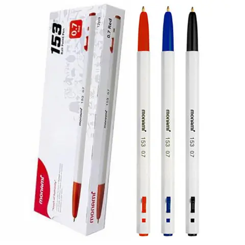 모나미 153 볼펜 0.7mm 1타 12자루