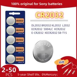 Originale per SONY 220mAh CR2032 DL2032 ECR2032 batteria al litio per orologio calcolatrice giocattolo chiave auto pulsante telecomando celle a bottone