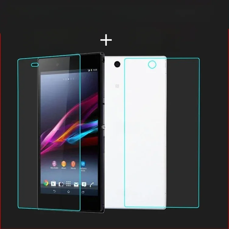 Pełna (przód + tył) przeciwodblaskowa matowa i błyszcząca folia do Sony Xperia Z Ultra XL39h 6,44 "folia zabezpieczająca ekran HD przezroczysta osłona ekranu — zdjęcie 2