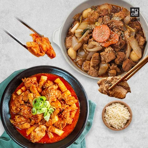 참다른 순살 간장닭갈비 500g x 2팩 11 참다른 순살 춘천닭갈비 500g + 간장닭갈비 500g
