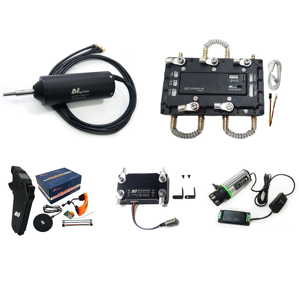 

Maytech Electric Surfboard Efoil Kit with 75V VESC_TOOL Compatible 300A Speed Controller 65162 Sensorless Motor 1905WF Remote