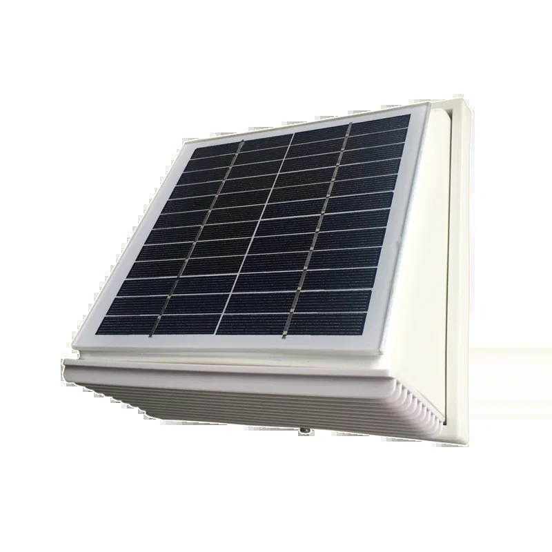 68cfm plástico ventilador de parede solar 2.5w ventilador extrator airduct diâmetro 120mm para