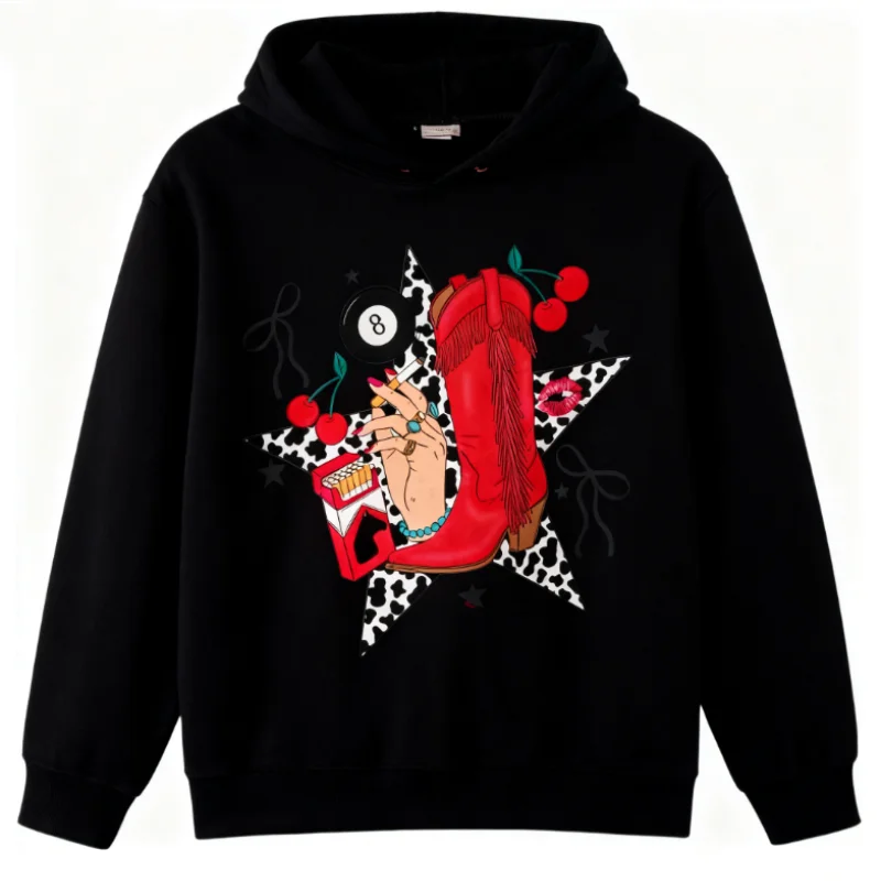 

Vintage Crewneck Sweatshirts Howdy Cowgirl Star Collage Hoodie Western Clothing Stuff Tops Country Concert Outfits