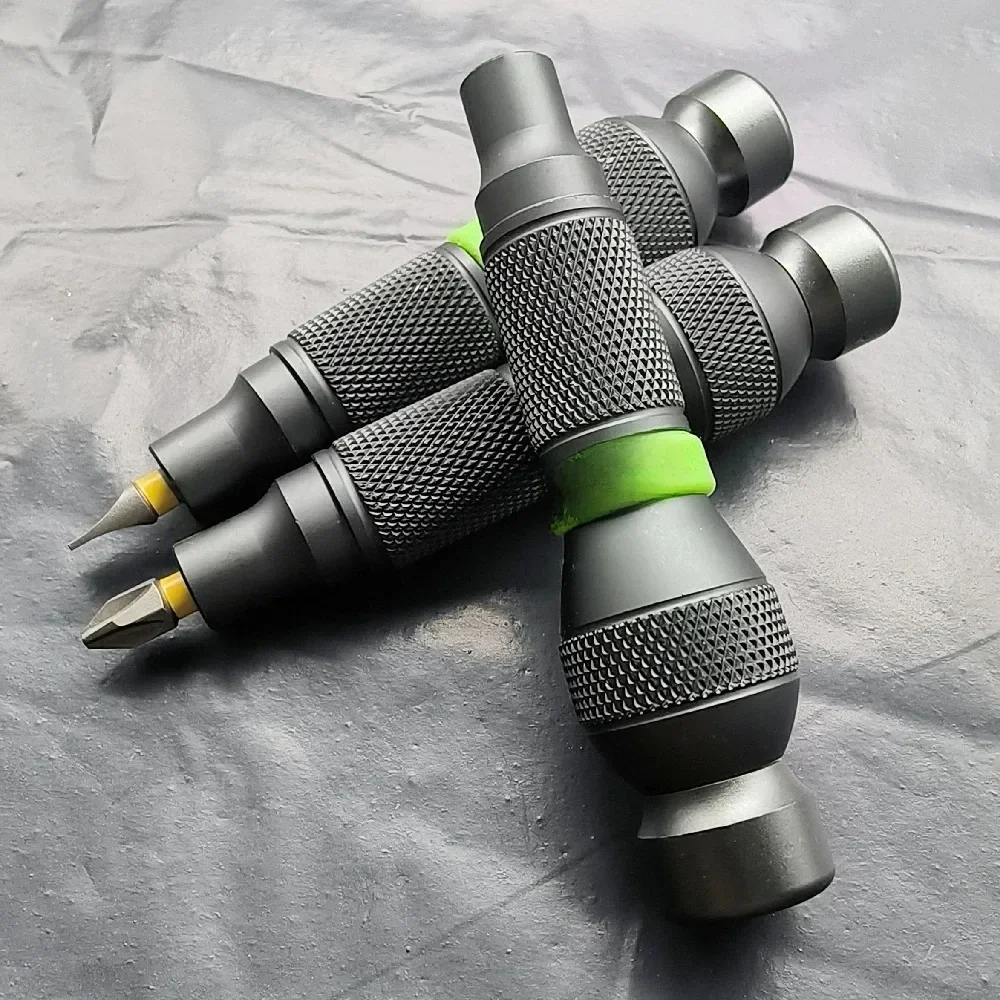 Precyzyjny uchwyt ze stopu aluminium do bitów z chwytem 1/4 "wygodny mini śrubokręt 6.35mm uchwyt naprawa otwarte narzędzia profesjonalne — zdjęcie 2