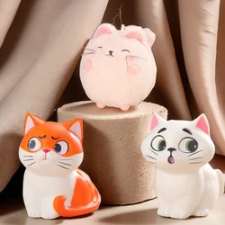 1 pc rosa Katze | Rucksack Anhänger Puppe | langsamer Rück prall Katze Prise Spaß | kleine Stress abbau Spielzeug | simulierte Cartoon Katze Büro Ornamente