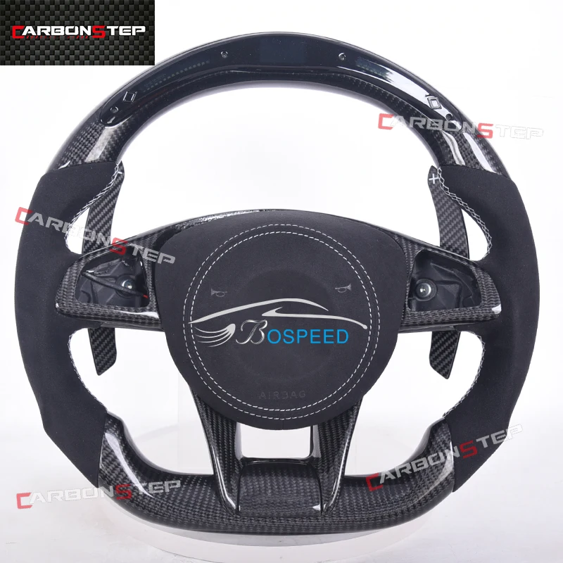 

Upgrade Carbon Fiber Led Steering Wheel For Mercedes Benz W205 AMG W212 W213 CLA C300 W211 W222 C63 AMG GT SL500 G63 SLK R172