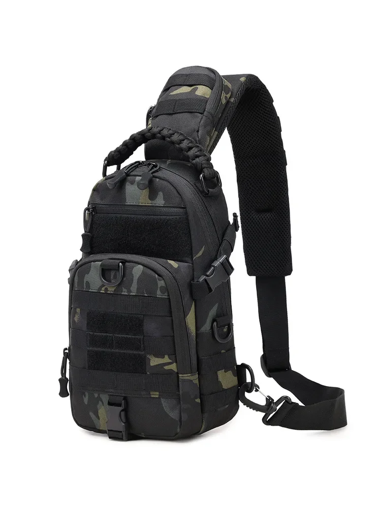Męska torba sportowa na ramię Outdoor Fanny Pack Camping Hiking Fishing Climbing Backpack for Male Travel Sling Chest Bags 가방 — zdjęcie 2