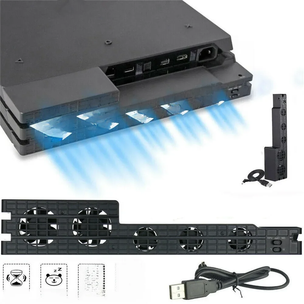 Suporte Base Para Sony Playstation Play Station PS 4 PS4 Pro Slim Stand Control Cooler Ventilador de