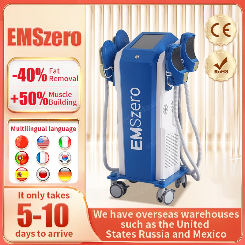 

Emszero 14 Tesla 6500W 200Hz RF Nova Hi-Emt Machine With Pelvic Stimulation Pad and 4 Radio Frequency Handles Optional Salon