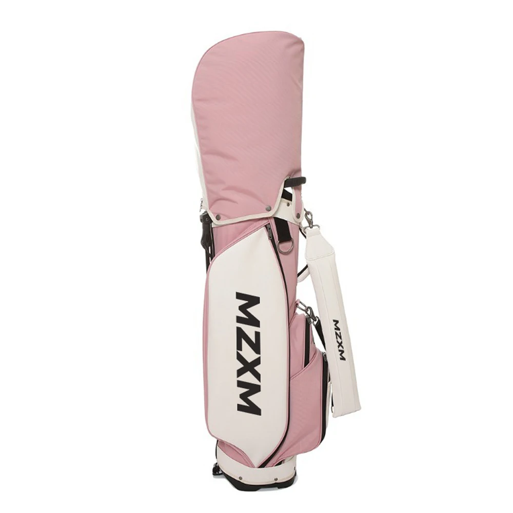 

Golf Bag for Women with High Quality Leather Pink Color Golf Caddy Bag Korean Brand PU Protect Items Safety Women's Golf Bag