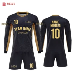 Elite Goalkeeper Soccer Jersey Set Long Sleeve Custom Team Name Number Logo Sponsor Professional Club Match Uniform Wholesale