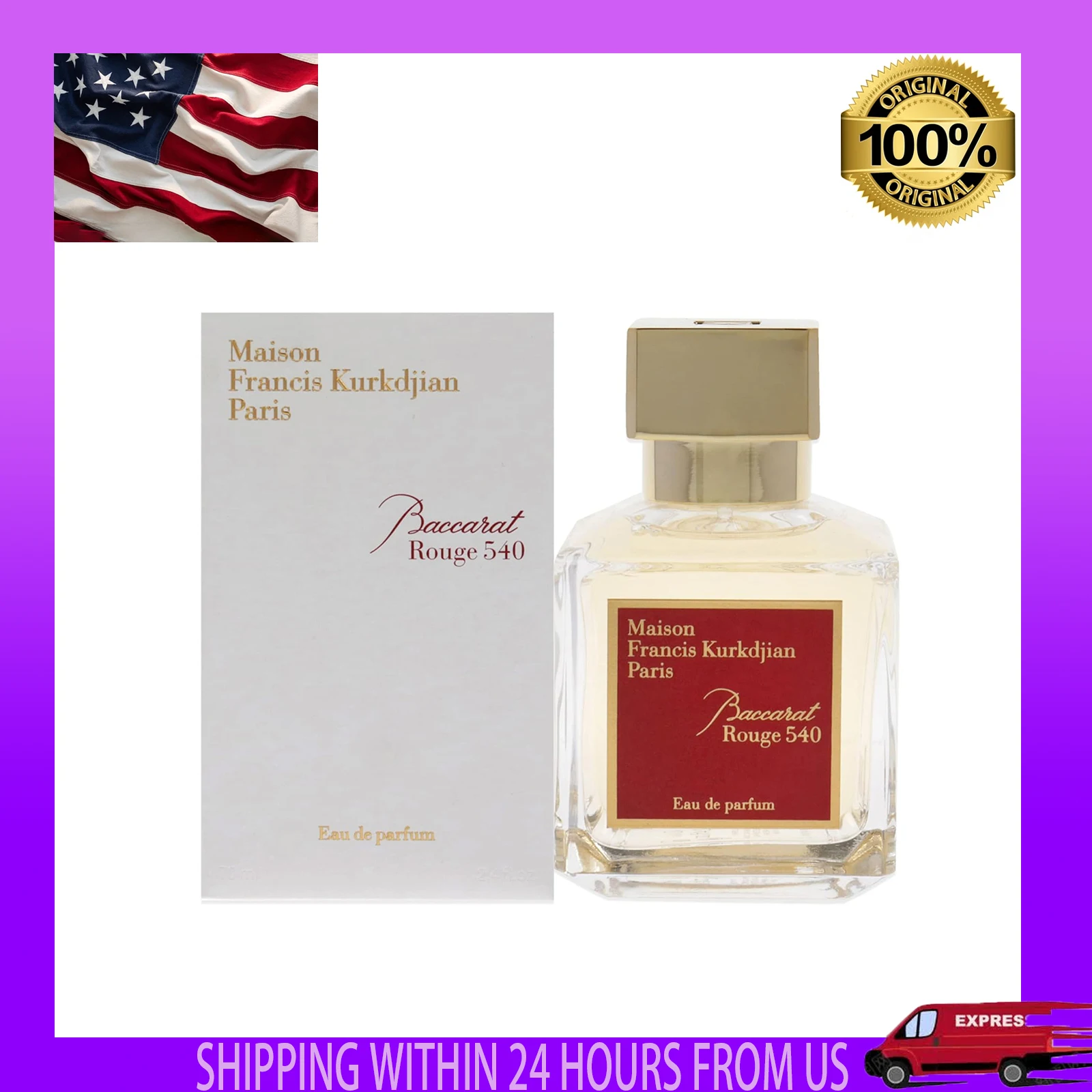 

Maison Francis Kurkdjian Baccarat Rouge 540 Спрей для парфюмерии, 2,3 жидких унции/70 мл