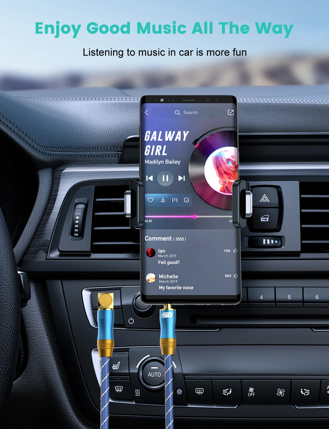 EMK AUX 3,5 mm Jack Kabel audio Jack 3,5 męski do AUX Kabel audio 90-stopniowy kątowy AUX do słuchawek samochodowych Soundbar TV — zdjęcie produktu 5