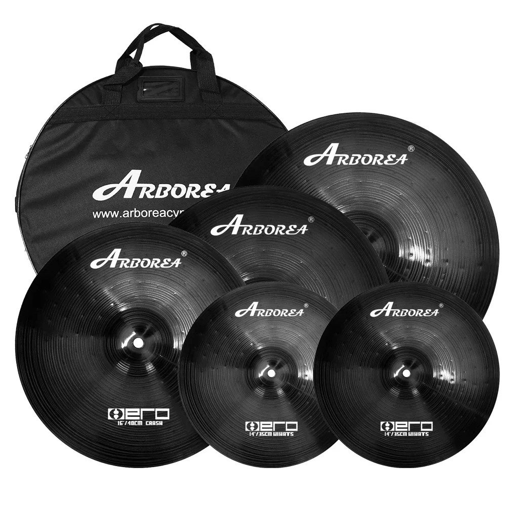 

Arborea Alloy Cymbal Set 14"Hihats 16"Crash 18"Crash 20"Ride 5 Pcs Cymbals Red for Drum Set Drum Practice Cymbal