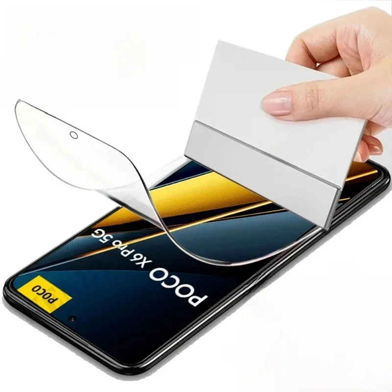 5 szt. Folia hydrożelowa do Xiaomi Redmi Note 15 14 13 Pro Plus Poco X8 X7 Pro Xiaomi 17T 15T 13T Pro, pełne pokrycie ekranu, ochraniacz ekranu — zdjęcie produktu 7