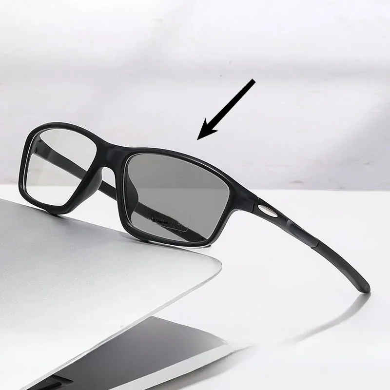 0-50 ~ -75 Photochrome Farbe Myopie Brille Ultraleichte Version mit Grad Anti Blaulicht Flache Brille Sonnenbrille Sport