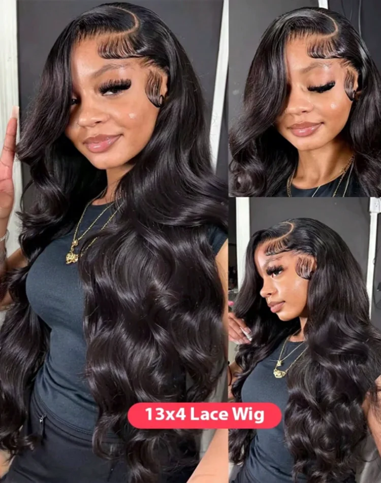 30-дюймовые объемные волны 13×6 HD Парики фронта шнурка Человеческие волосы Предварительно выщипанные 200% плотность Объемная волна Фронтальные парики Человеческие волосы для женщин