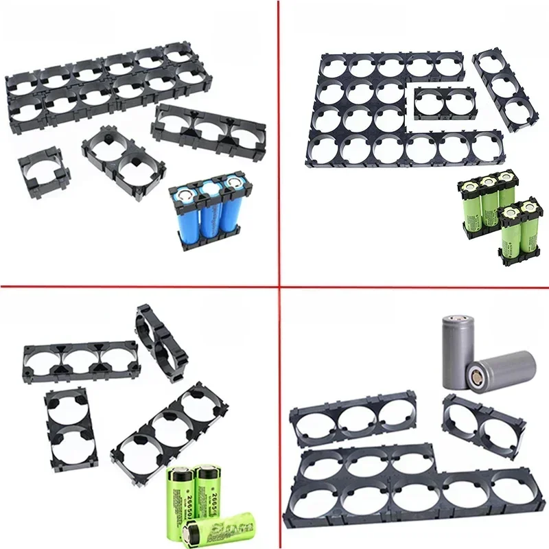 AliExpress SAGOMIGEN Wholesale 100 Pcs 18650/21700/26650/32650 Lithium Battery Holder 12V/24V/36V48V/60V72V e-bike Battery Combination Fixed Bracket