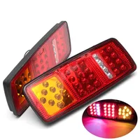 Conjunto de luces de coche, luces traseras, 36LED, parada de freno, lámpara de marcha atrás para remolque, camión, coche, caravana, luz de 12V 24V