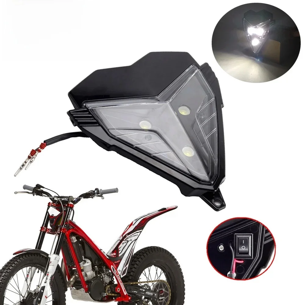 AliExpress papanda Enduro Headlamp Mask For Gas Gas TXT EC 280 125 250 300 Pro EXC-F SX XC XC-F XC-W Dirt Trial Bike LED Headlight Head Lamp Black