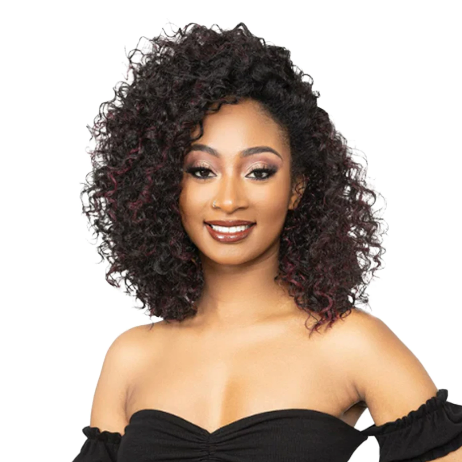 

Janet Collection Human Hair Prime Unimix Synthetic Wig Remy Illusion Doha