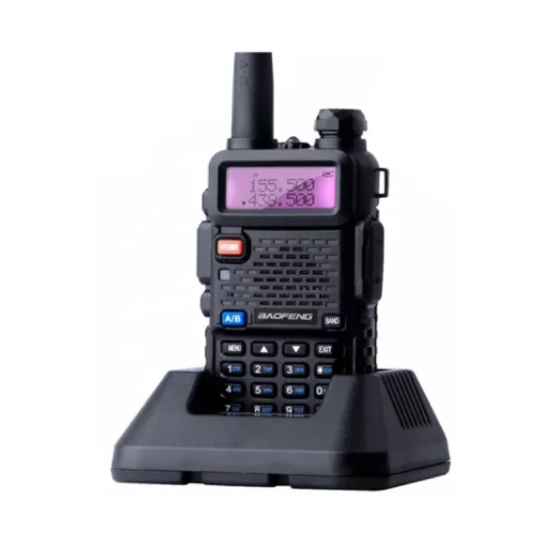 DC Rádio Comunicador Ht Dual Band Uhf Vhf Uv-5r 10KM Fm Fone Ptt