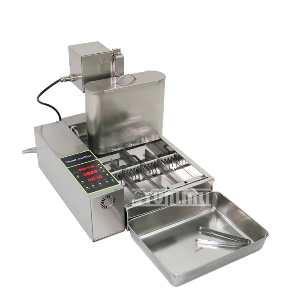 Machine de production de beignets entièrement automatique intelligente, machine de bureau, acier inoxydable, température constante