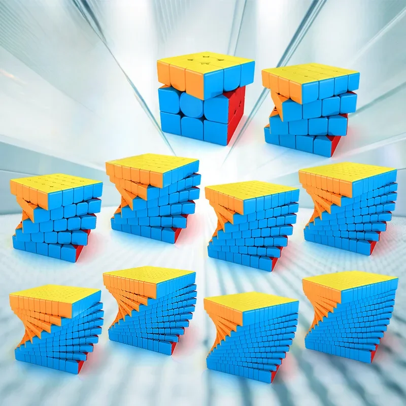 Moyu Meilong série Cube magique MFJS forme spéciale Meilong 2x2 3x3 4x4 5x5 Puzzle enfants jouets cadeau Pyraminx Skewb Cubo Magico