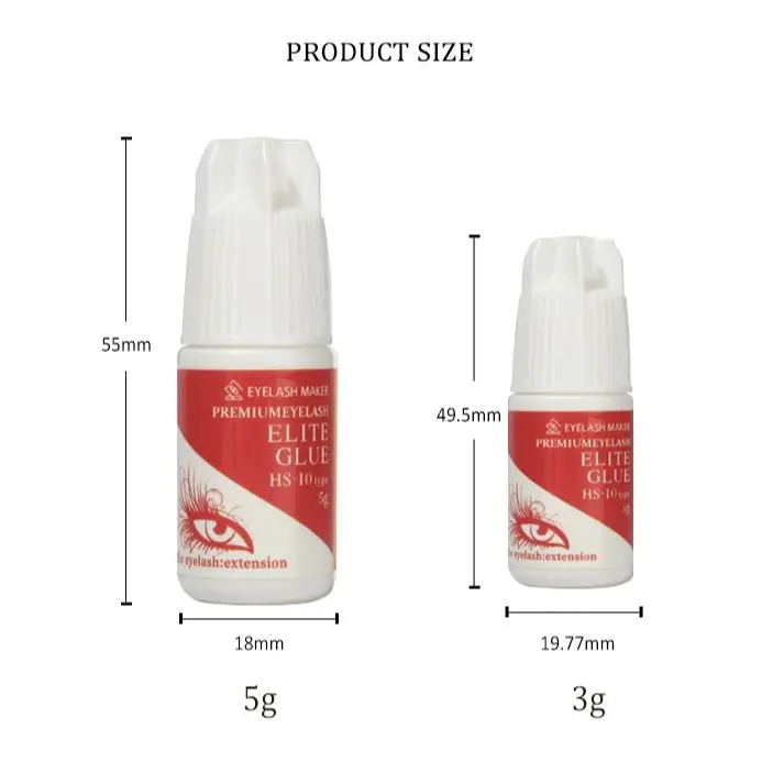 韓国輸入プレミアムエリートまつげエクステンショングルー選択hsラッシュ接着剤2s乾燥時間hs 10コーラエリートラッシュ接着剤で接着剤
