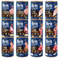 Brit Premium 24x400g mix flavors wet dog food