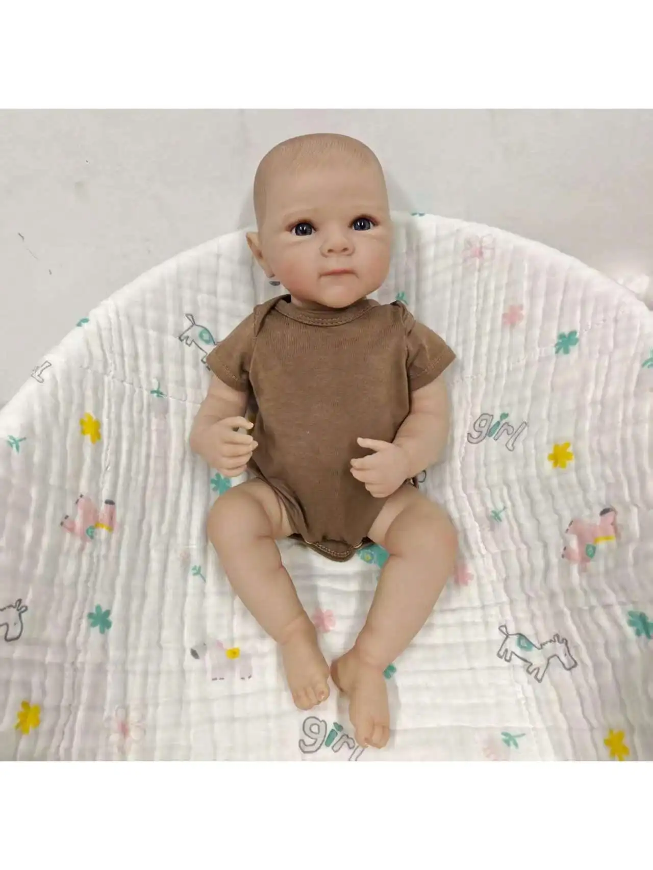 

Lifelike Reborn Baby Dolls- 19Inch Cute Soft Vinyl Realistic Baby Doll,Poseable Real Life Baby Dolls（ONLY DOLL/NO ACCESSORES)