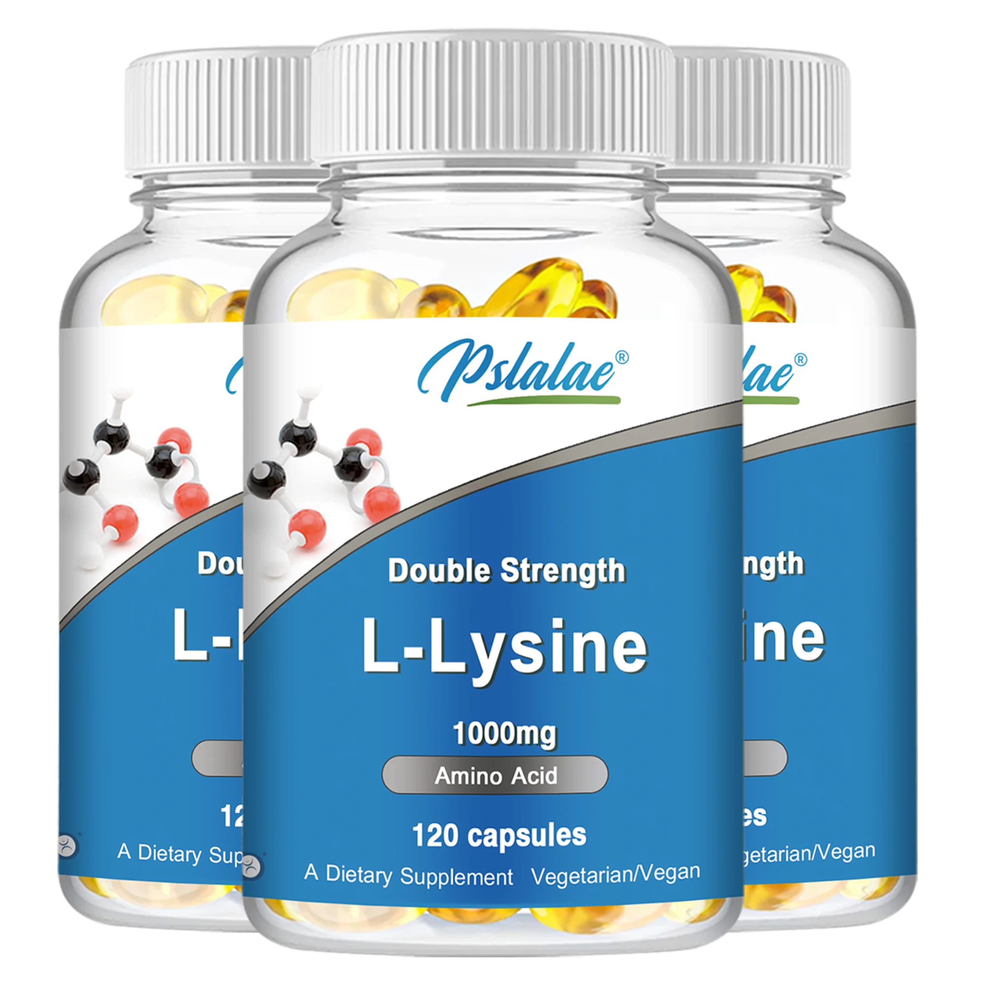 L-Lysine 1000 Mg - Essential Amino Acid, Healthy Immune Function, Supports Collagen Synthesis - 120 Capsules