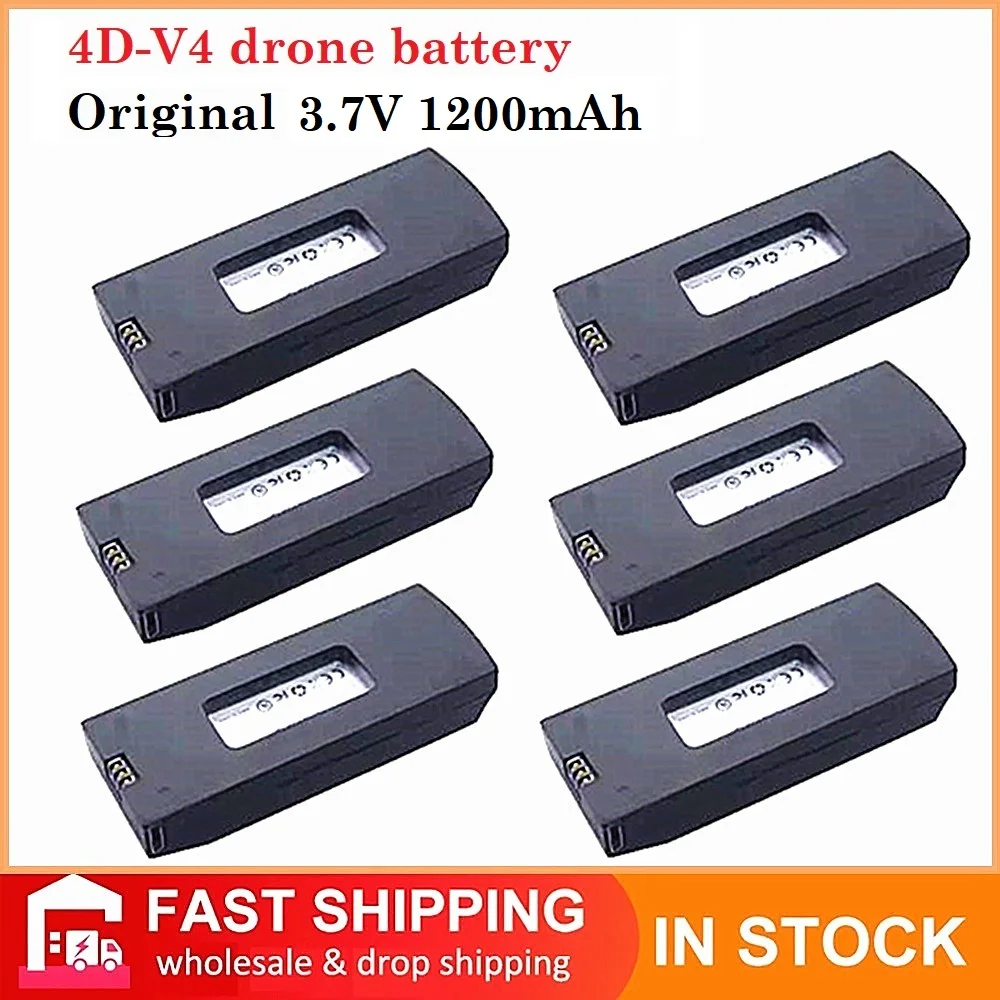 

V4 RC Drone Battery 3.7V 1200mAh Lithium Battery For 4DRC V4 4D-V4 Aerial Photography Drone RC UAV Accessories 3.7V Battery Part