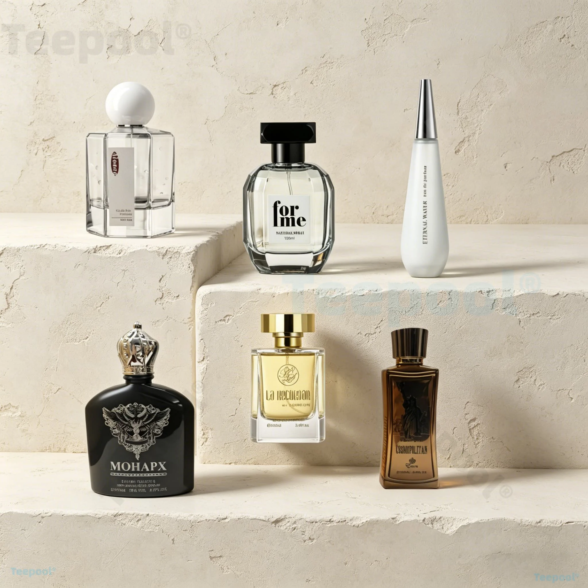Perfume/Fragancia Teepool, Lujo, Regalo Perfecto, Set de Regalo de Fragancias, Caja de Regalo, Ideal para Regalo, Hipoalergénico, Spray de Fragancia Ligera, Eau de, Refrescante, Colonia, Navidad, Floral/Frutal