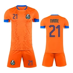 24-25 Personalized Football Set For Men Children Quick Drying Breathable Jersey Team Uniform Tracksuit 2 Pieces