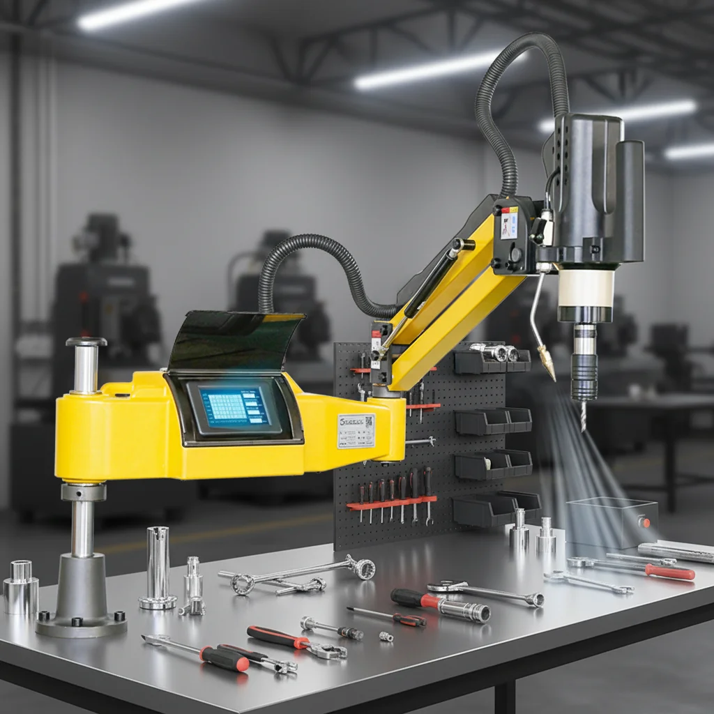 M3-M20 CNC Servo Electric Tapping Machine Tapping Arm with Drill Chucks Blowing Nozzle and Fuel Injection Nozzle