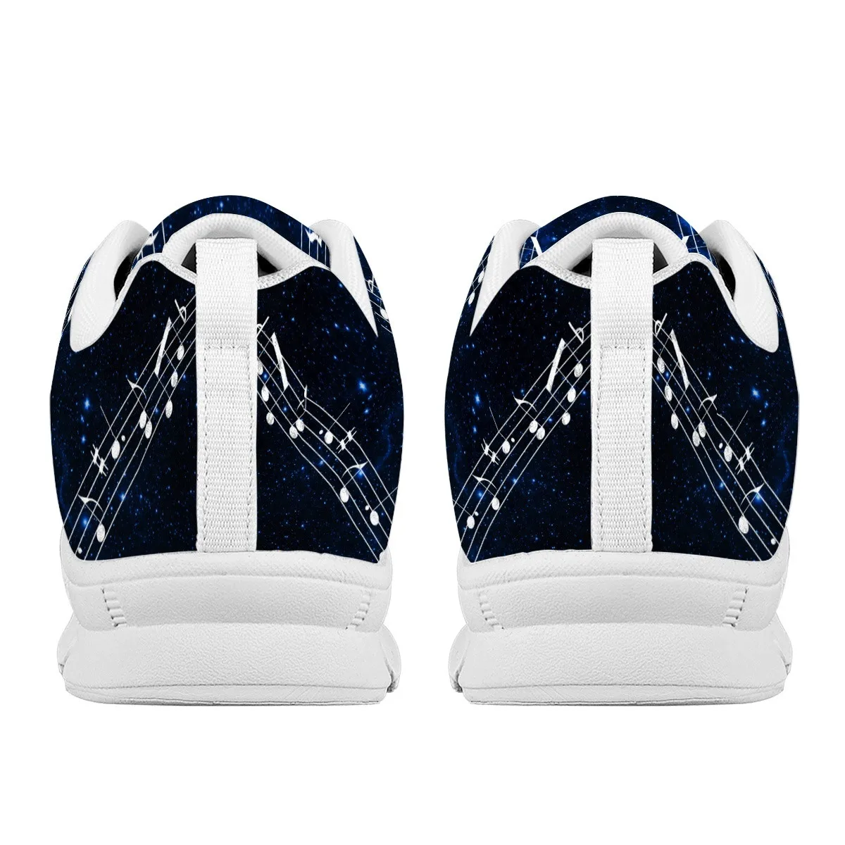 INSTANTARTS Musical Note Galaxy Design Flat Shoes for Women Comfort Vulcanize Shoes Spring Autumn Ladies Non-Slip Sneakers 2023