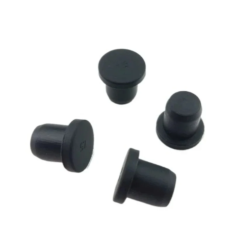 Bouchon en caoutchouc bouchon de trou en Silicone bouchons de trou en caoutchouc creux solide bouchons d'étanchéité ronds bouchons anti-poussière haute température de Type T