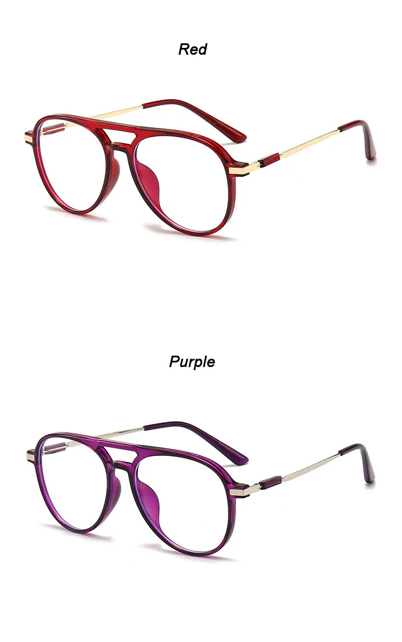 New Round Reading Glasses Oval Personality Presbyopia For Man Optical Frame Magnifier Full Rim Anti-Blue Female Fashion