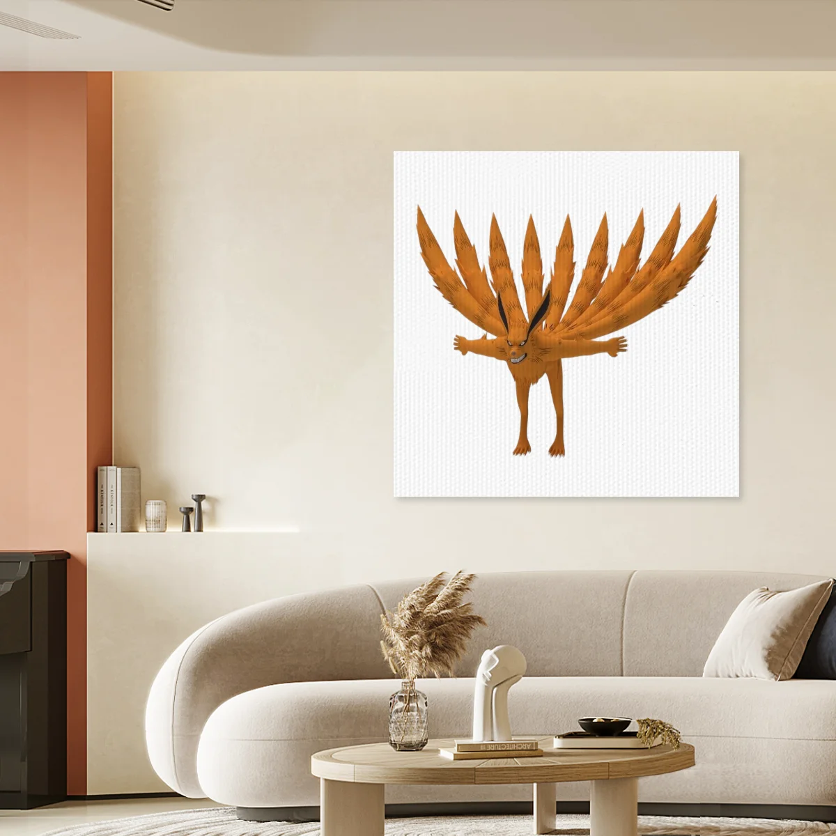 Naruto Kurama Nine‑Tailed Fox Canvas Wall Art Anime Poster Home Bedroom Decor Art Print Ideal Gift For Anime Fans Collectors