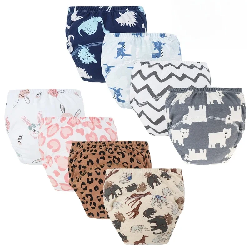 3 Stuks Baby Luier Trainingsbroek Voor Meisjes Jongens Wasbare Luiers Baby Doek Luiers Herbruikbare Kinderen Ondergoed Peuter Shorts - afbeelding 2