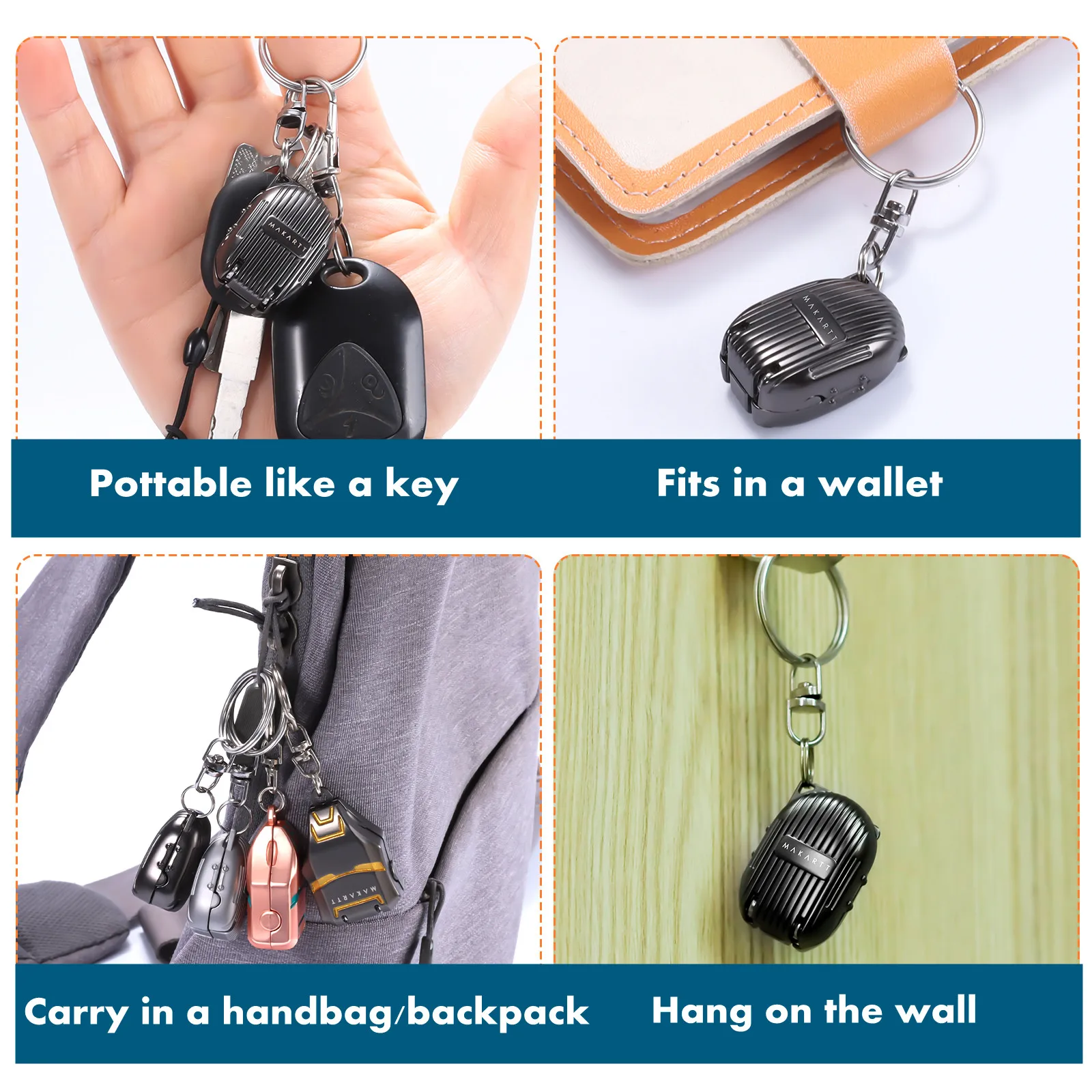 Mini Folding Nail Clippers - Stainless Steel Sharp Blade Anti-Splash Portable Keychain Manicure Pedicure Tool for Travel Home